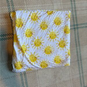 Little Sleepies Yellow Sun Print Fabric